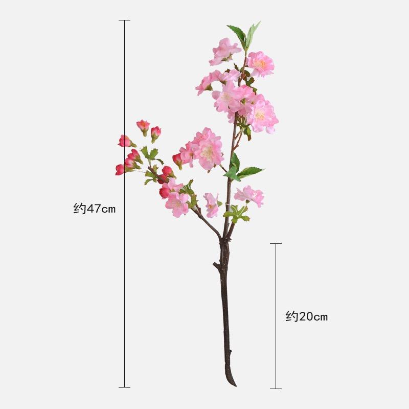 3Pcs White Cherry Blossom Artificial Flowers Spring Home Wedding Decor Table Centerpiece Flowers Pink Japanese Aakura Floral
