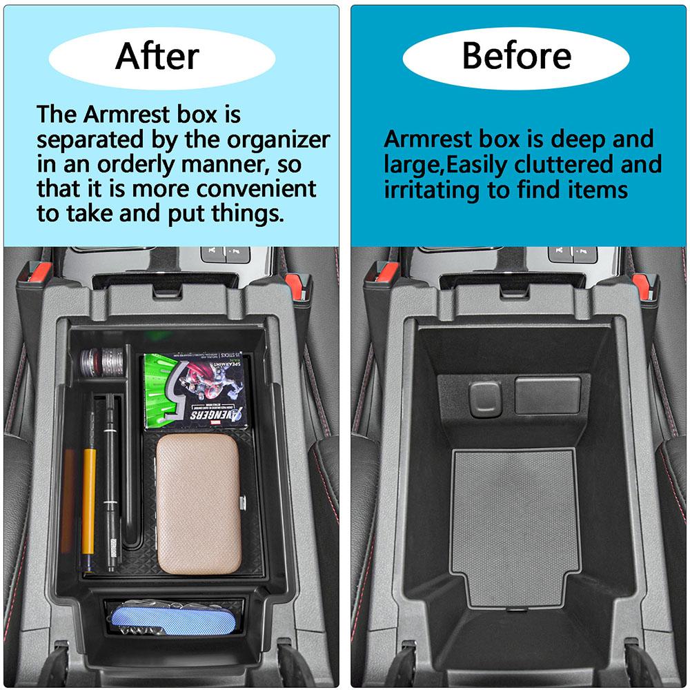 SixthSmoy Auto Center Console Organizer Tray for Chevy Blazer 2025 2025 2025 2025 2020 2019 Armrest Storage Box Accessories