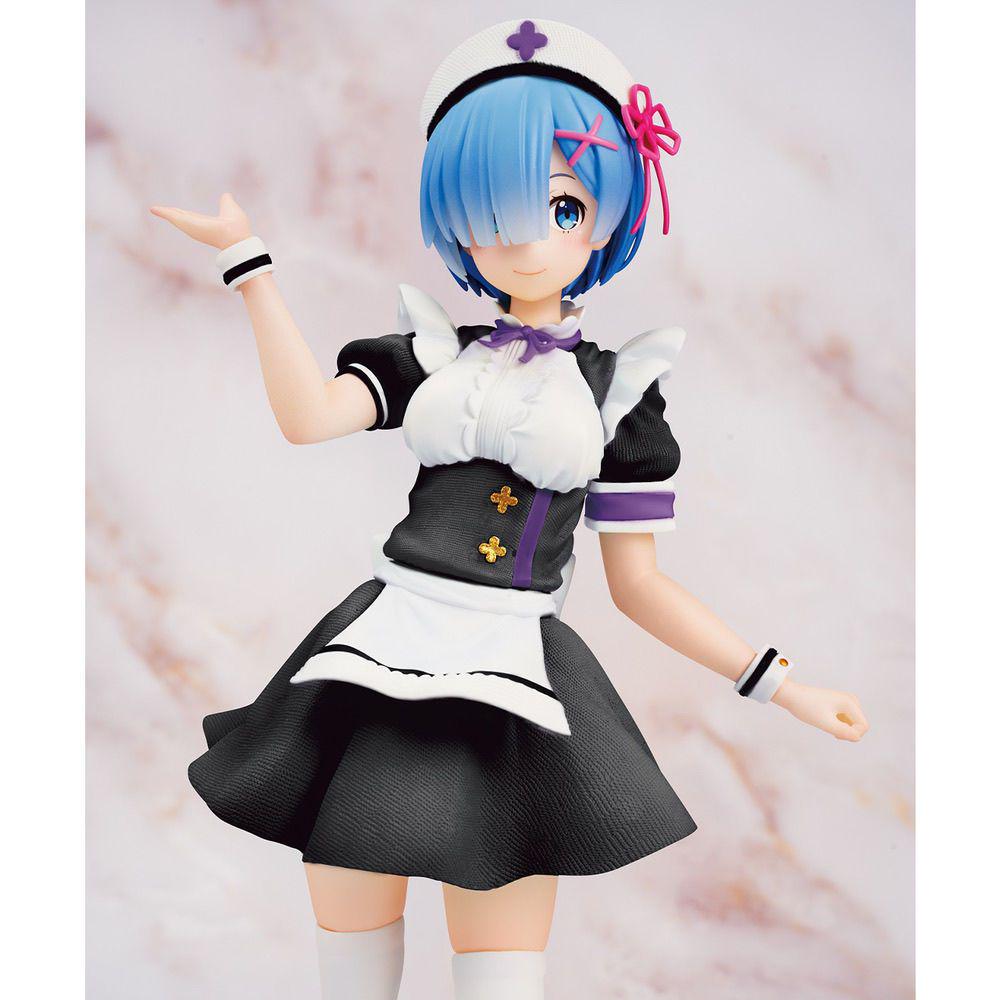 [USED] Re:Zero Rem Nurse Maid Figure, Approximately 23cm Tall, Overseas Figure