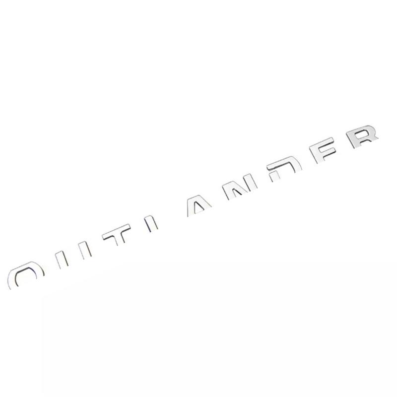 

3D буквы, эмблема на капоте, логотип, автомобильные наклейки, Стайлинг, автомобильные аксессуары, надпись для Mitsubishi Outlander, ABS Chrome