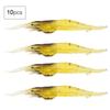 10PCS Leurres Crevettes PVC Leurres Souples de Pêche Appâts Crevettes Durables Pêche au Bar