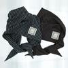 2000s Stripe Hair Kerchief vol.2 (white+grey)