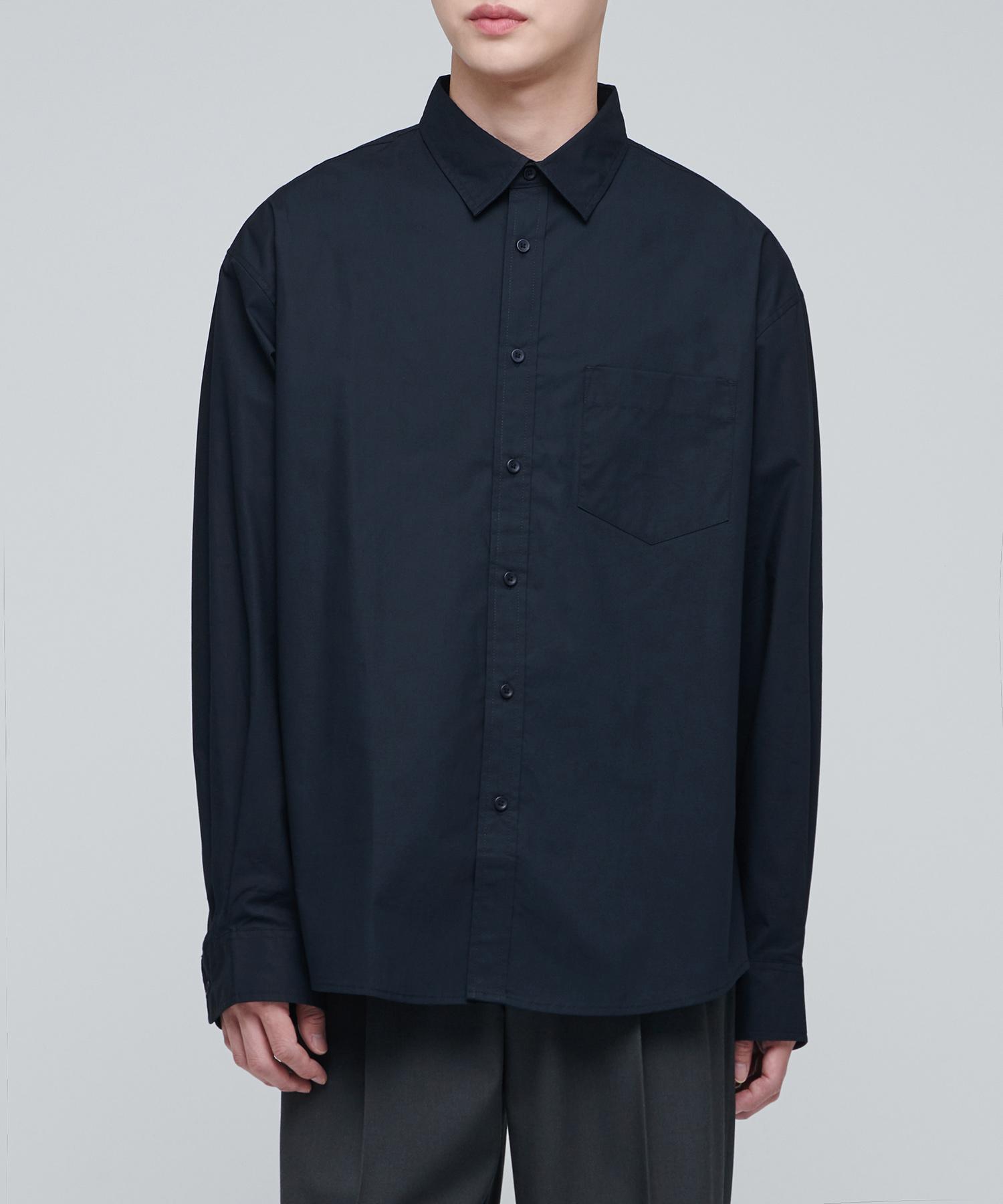 Musinsa Standard Oversized Poplin Shirt [Navy] Navy/2Xl