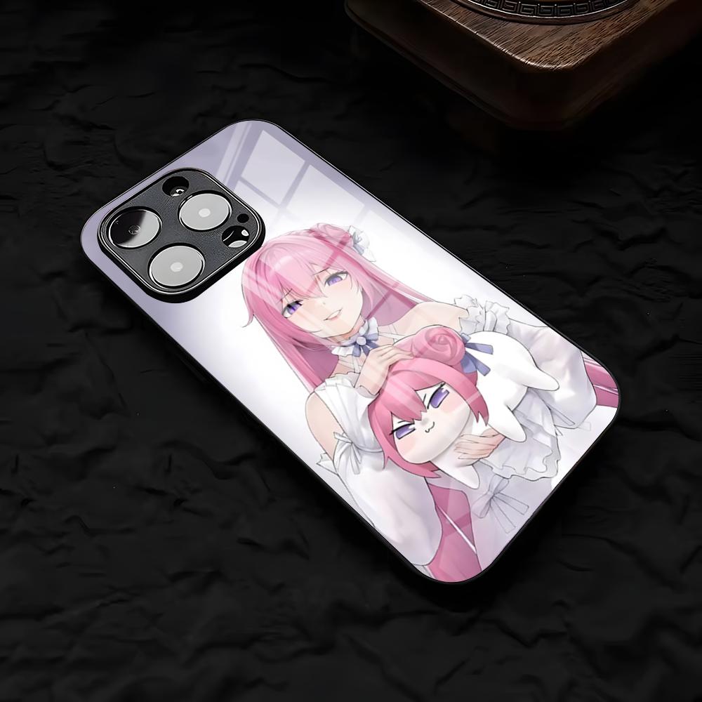 N-NIKKES Doro Phone Case For IPhone 17 Air 16 E Pro Max 15 14 13 Mini 12 Pro 11 Max Plus Black Glass Cover