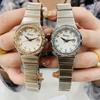 Uhr Damen Temperament Business Diamantuhr Hoher Wert Zart Leicht Luxuriös Kalender Stahlband Damen Uhr