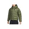 Nike Logo Casual Warm Thick Hooded Down Jacket Women Outerwear Olive-Green DQ5904-222