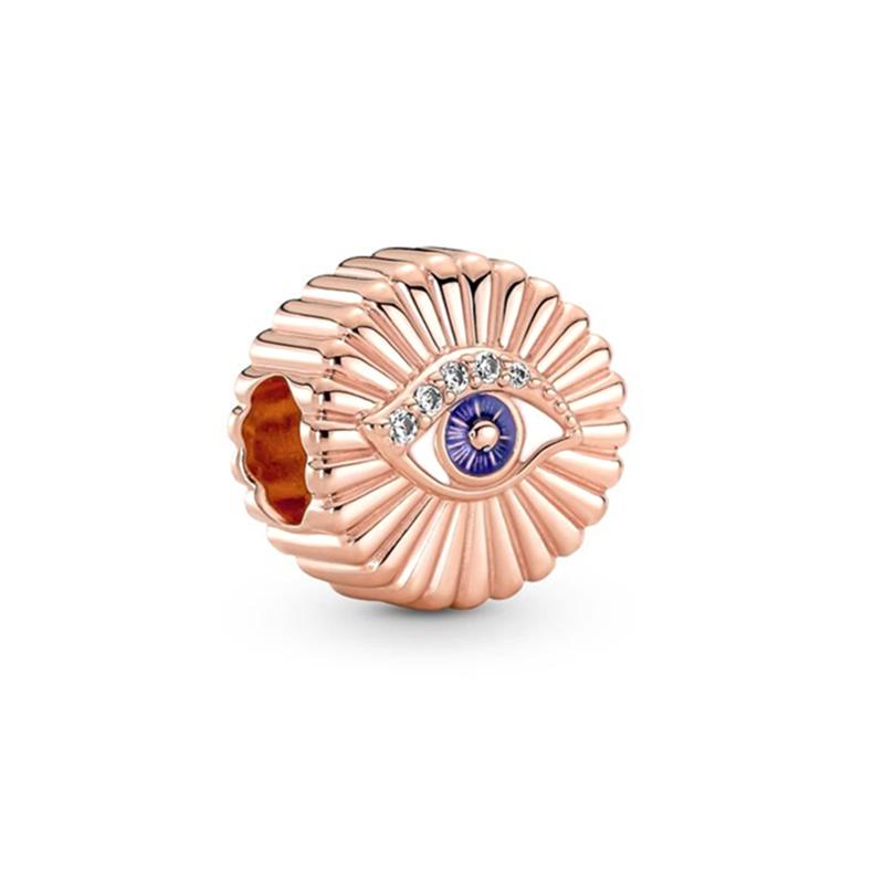 New Sparking Rose Gold Plated Clip Charm Beads Fit Original Snake Bracelet Necklace Beads For Diy Jewelry Women Jewellery Gift