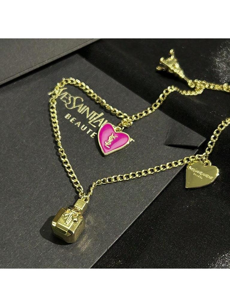 YSL Women's Phone Charm and Key Chain, Sweet and Cute, Exquisite and High-end, Suitable for Daily Use and As a Gift.