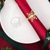 Christmas Snowflake Napkin Ring for Hotel & Party Table Decoration