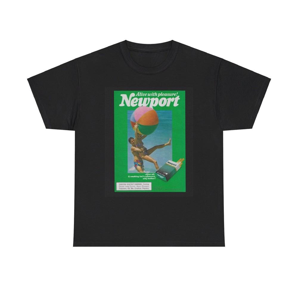 

Newport T-shirt cigarette retro graphic 80s Unisex Heavy Cotton Tee Unisex T-Shirt XXL