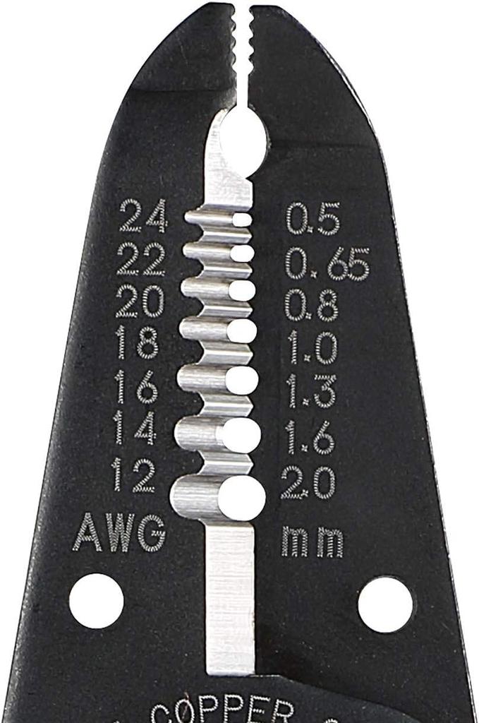 VESSEL Wire Stripper with Screw Suitable for Skills Model Cutter, Electrician's Examination, 3500E-3