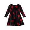 Girls' Summer Princess Dress Halloween Day- Long Sleeve A-Line T-Shirt Dress