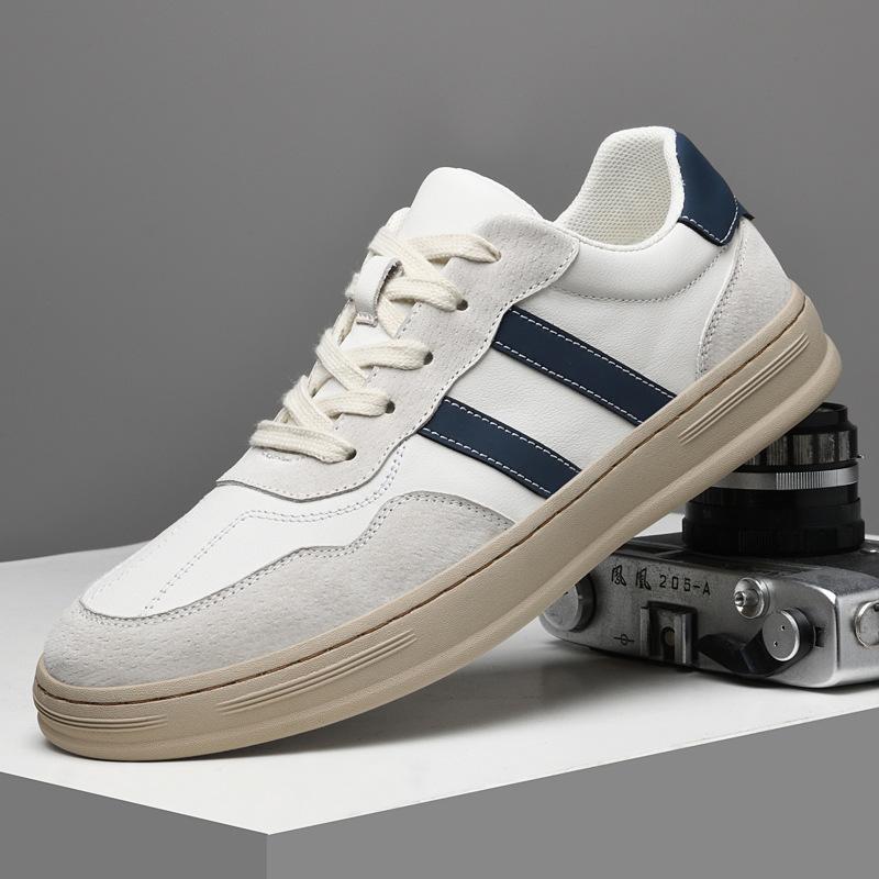 Men's shoes autumn fashion sports shoes trend breathable soft sole British white shoes men's outdoor casual board shoes