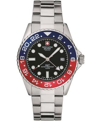 Master Diver GMT Nerūdijančio plieno juodas ciferblatas Kvarcinis 7052.1131 100M Vyriškas laikrodis