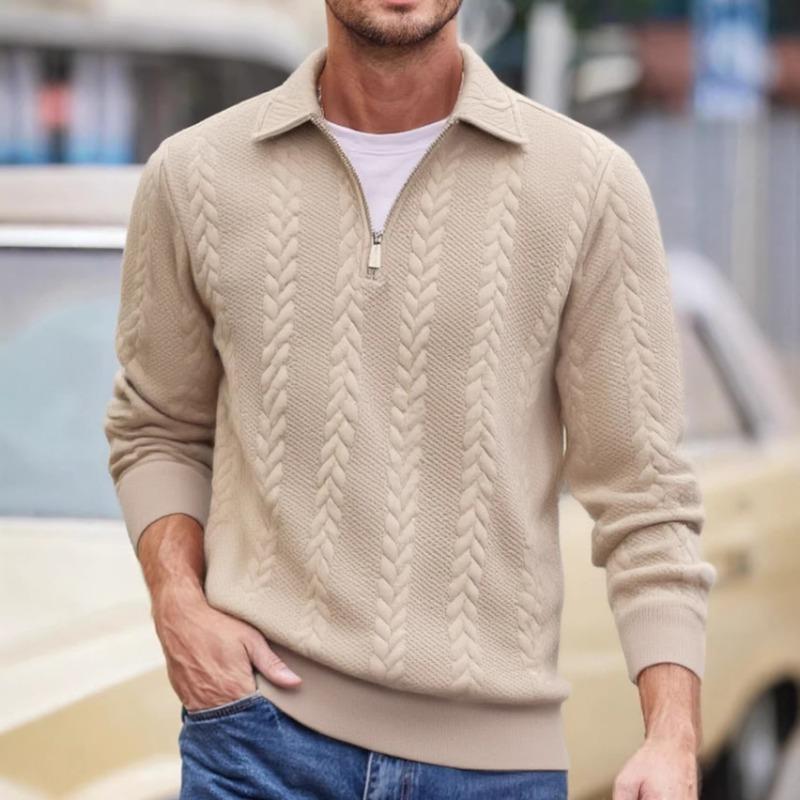 Men S Half Zip Collar Pullover Sweatshirt For Spring Autumn