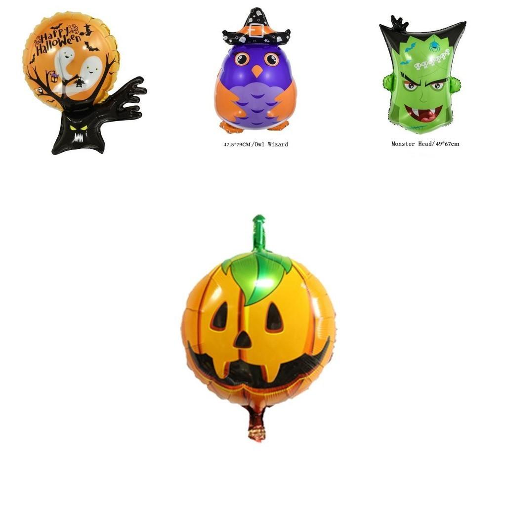 Spooky Halloween Decorations Aluminum Spider Foil Balloon For Party Supplies