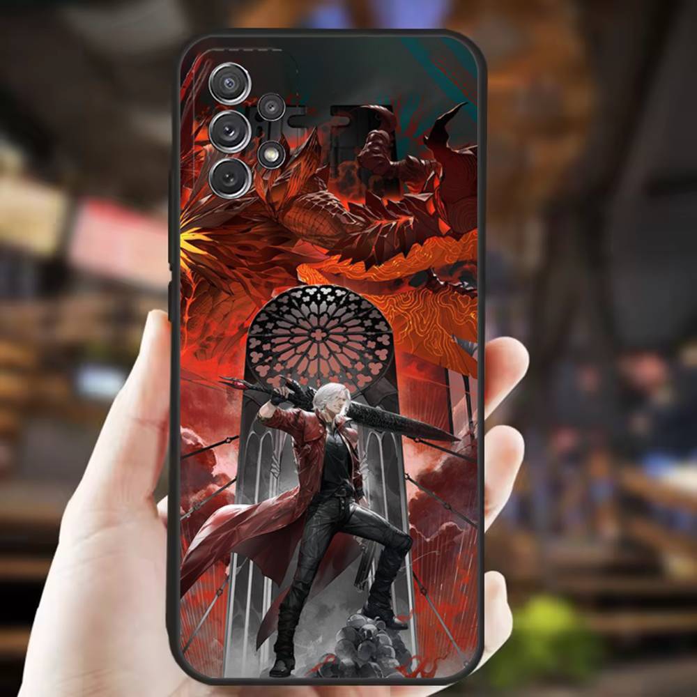 

Чехол для телефона Dante D-Devil M-May Cry DMC для Samsung S 25,24,23,22,30,21,10,9,Ultra,Plus,Lite,FE,4,5G Черный Мягкий Чехол Samsung S23ULTRA5G