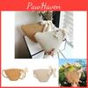 Sophisticated Woven Shell Shaped Crossbody Bag For Women With Bow And Soft Fabric