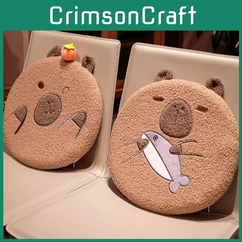 Seat Cushion Capybara Office Thick Cartoon Chair Pad Capybara Backrest Pillow