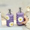 410ml Ceramic Soap Bottle Shampoo Soap Press for Home Use Press Pump Refillable Container Leak Proof Bathroom Refill Dispenser