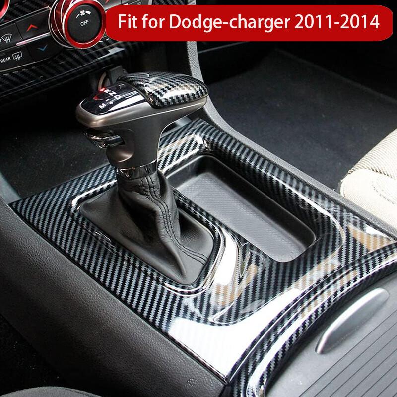 REAL Carbon Fiber Central Control Gear Shift Panel Trim Fits Dodge Charger 11-14