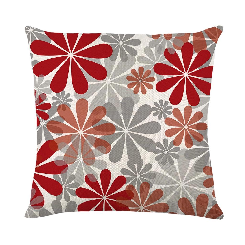 Elegant Waterproof Flower Printed Cushion Cover With Oilproof And Dustproof Features For Stylish Home Decor
