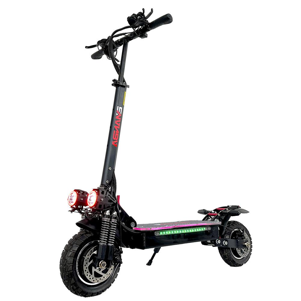 Scuter Electric EMANBA X6 PRO Motor Dublu 2400W Baterie 48V21AH Viteză Maximă 50-55 KM/H Roată de 10 Inch E-scuter cu Afișaj Tensiune