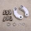 Pair Motorcycle Side Rearview Mirror Mount Riser Extender Adapter Connector