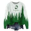 ZJW908-YT2 3D Print Christmas Pullover Sweater