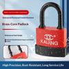 Heavy Duty 55Mm Rubber Coated Padlock Copper Core Waterproof Rustproof Anti Cut For Outdoor Gate Warehouse Lockers