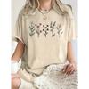 All Kinds of Beautiful Flower Printed T-shirts, Women's Loose T-shirts, All-match Summer Clothes, Comfortable Y2K Streetwear