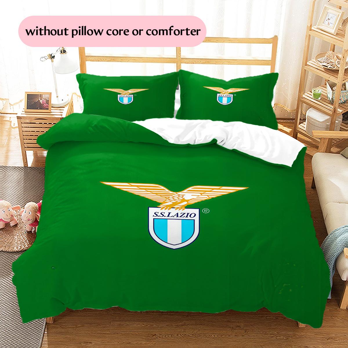Lazio Pattern Bedding Quilt Set  Home Decoration  Gift (1 * duvet cover + 2 * pillowcase  without core) 135x200cm