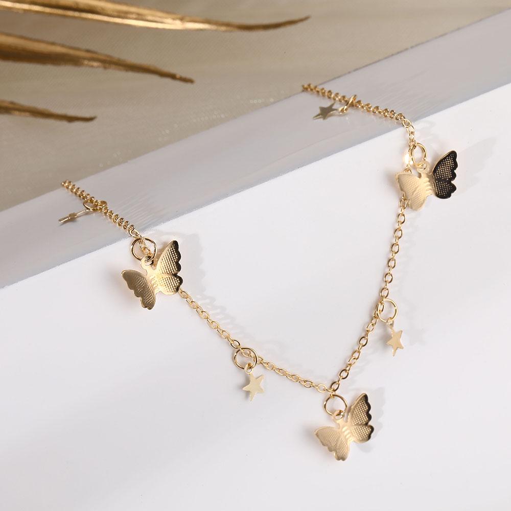 Y2K Bracelet Wedding Women's Jewelry Popular Collarbone Necklace Women's Temperament Butterfly Fashion Chain Necklace