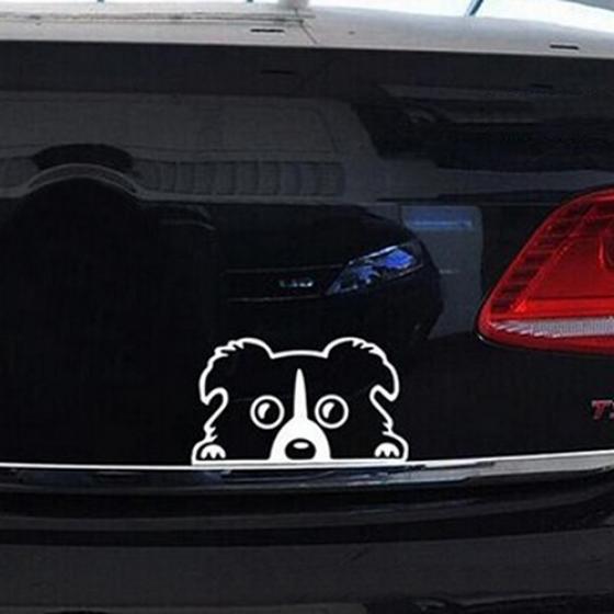Reflective Waterproof Cute Puppy Dog Pattern Car Auto Trunk Decor Sticker Decal