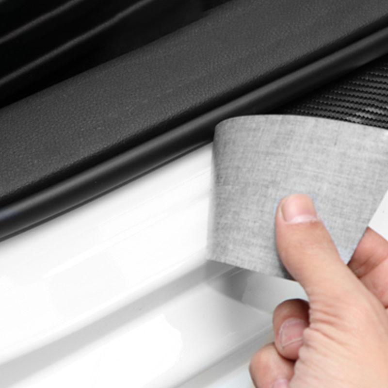 Carbon Fiber Car Door Sill Plate Threshold Strip Trunk Protect Sticker for Mitsubishi Lancer EX Outlander ASX Ralliart Accessory