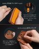 Modiko Key Smart Key Made in Genuine YKK Compact Car Key Gift Men's Case, Compatible, Japan, Leather, Zipper, Case, Carabiner, (Yellow)