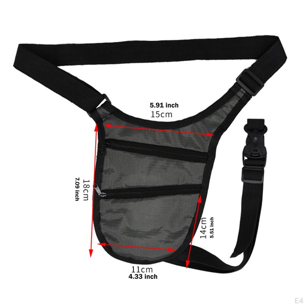 Underarm Bag Close Fitting Pouch Anti-thief with Zippers Concealed Pack Under Clothes for