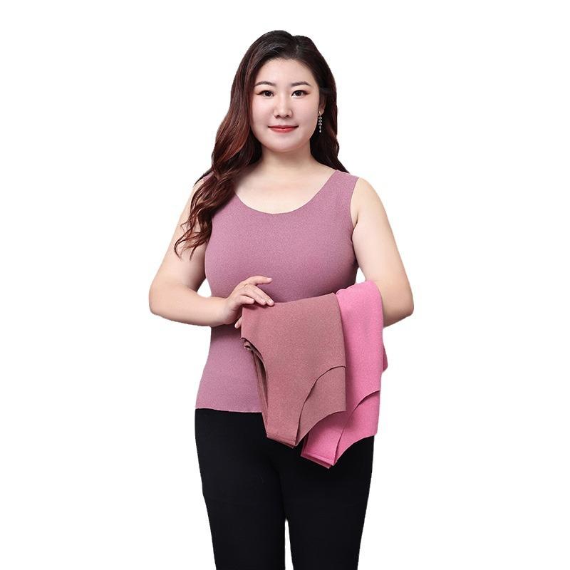 

Теплый и толстый бархатный жилет для женщин на осень и зиму, дополнительный размер 6XL лиловый