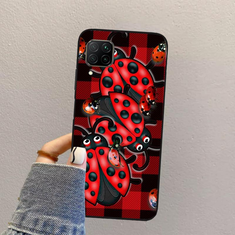 Ladybug Beetle For Huawei Nova Y70 Y90 Y60 Y73 Y72 Y61 Y91 12s 12i 11i 8i 9 10 SE P40 Lite P60 P30 Pro Case