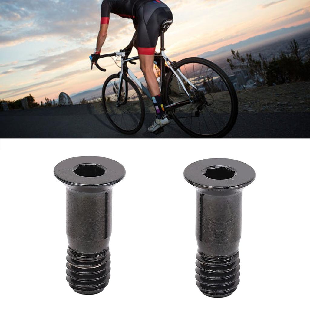 2PCS Bike Rear Derailleur Bolts Ti Alloy Flat Head Bike Derailleur Guide Wheel Fixing Screws for Roa