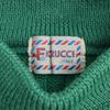 USED/80s-90s Vintage Fiorucci Long Sleeve Wool Sweater Women M Green Cable Knit