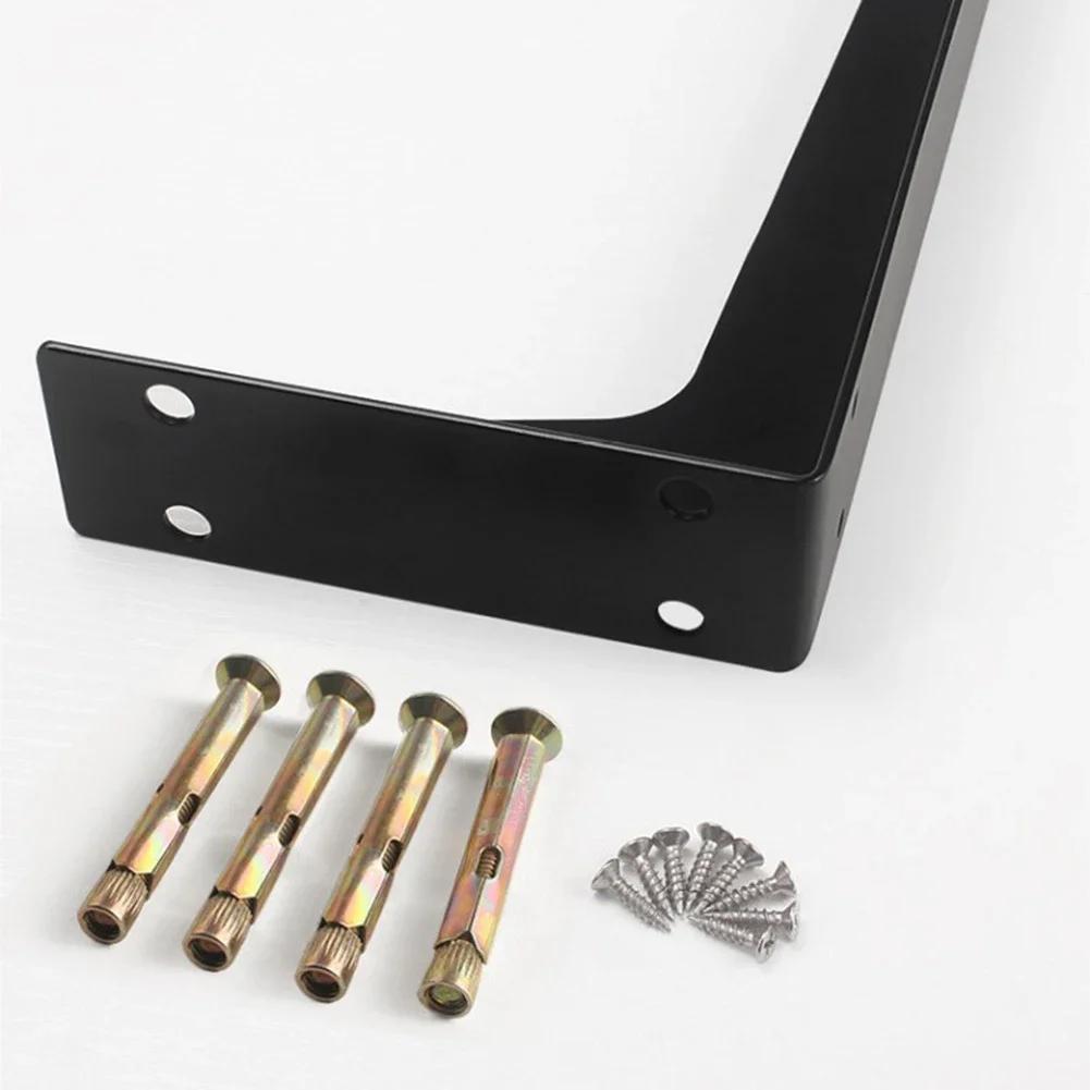 Countertop Bracket Heavy Duty Rack Cold Rolled Steel Front Mounted Bracket Indoor Outdoor Use Triangle Bracket For Shelves