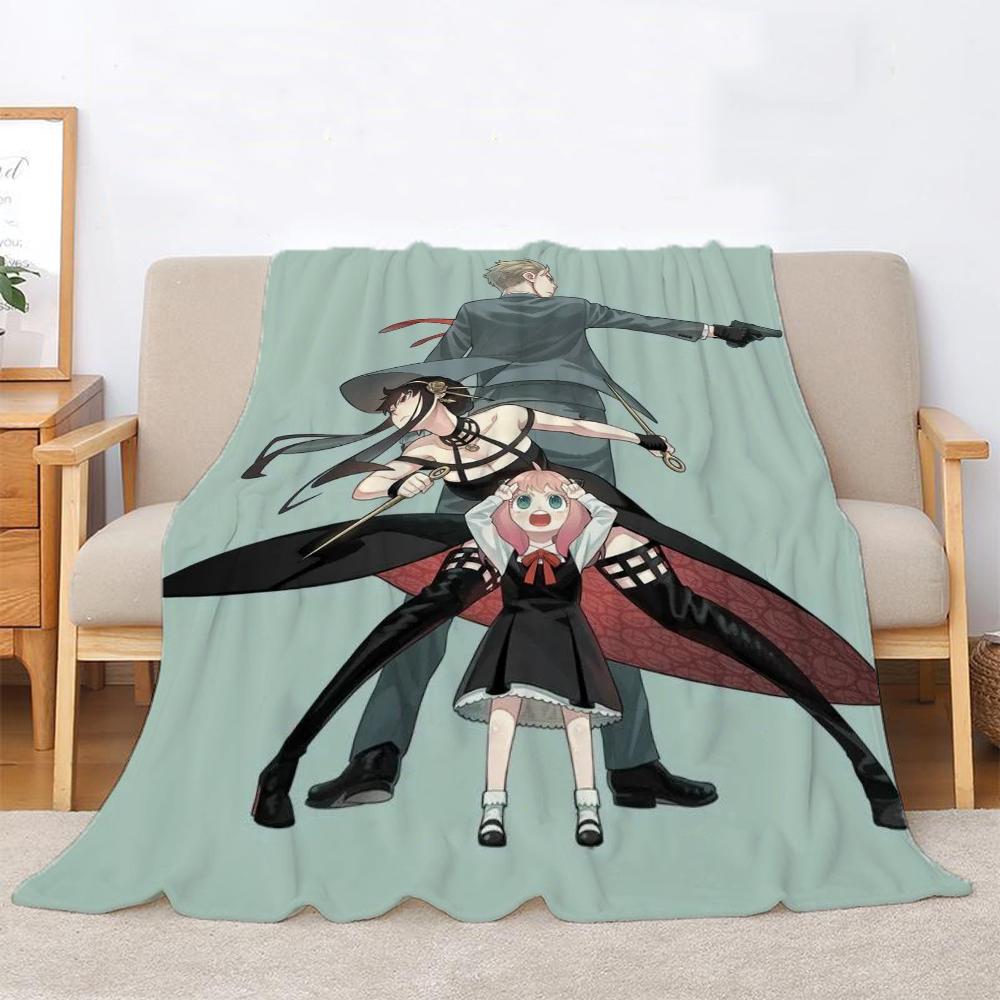 Spy X Family Fluffy Soft Blankets for Decorative Sofa Blanket Home and Decoration Microfiber Bedding Bed Throw Beach Towel Knee