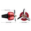 Car Air Freshener Air Vent Freshener Perfume Clip Helicopter with LED Colorful Ambience Light Fan Fragrance Aroma Diffuser