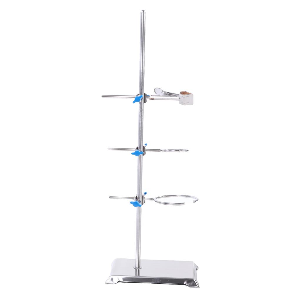 Laboratory Stand Set Stainless Steel Lab Support Stand Set with Flask Clamp and Burette Clamp