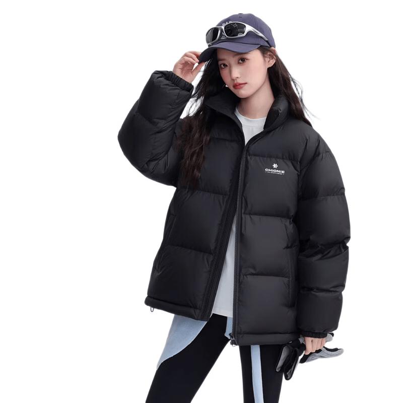 YAYA Snowflake Series Women's Short Stand-Collar Puffer Jacket