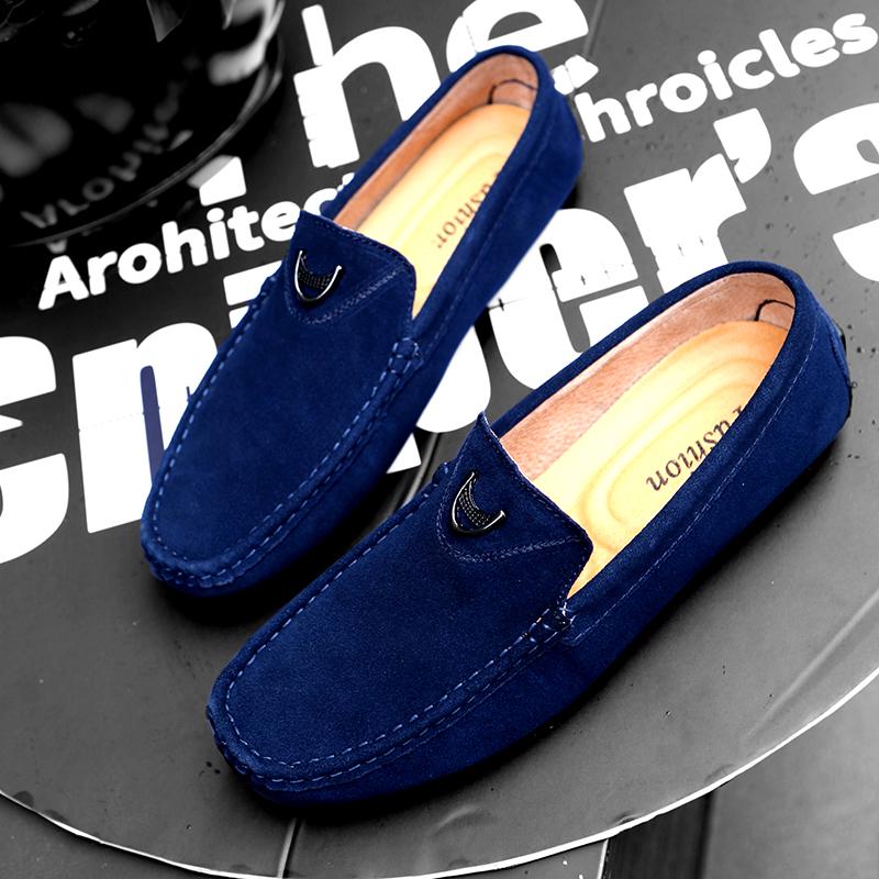 Fashion Slip-ons Men Casual Flats Outdoor Moccasin Men Walking Shoes Leather 2025 New High Quality Loafers Handmade Male Dress Shoes