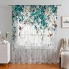 1PC Wildflowers Curtain Home Decoration Spring Floating Window Curtain Suitable for Kitchen, Coffee Shop, Living Room,