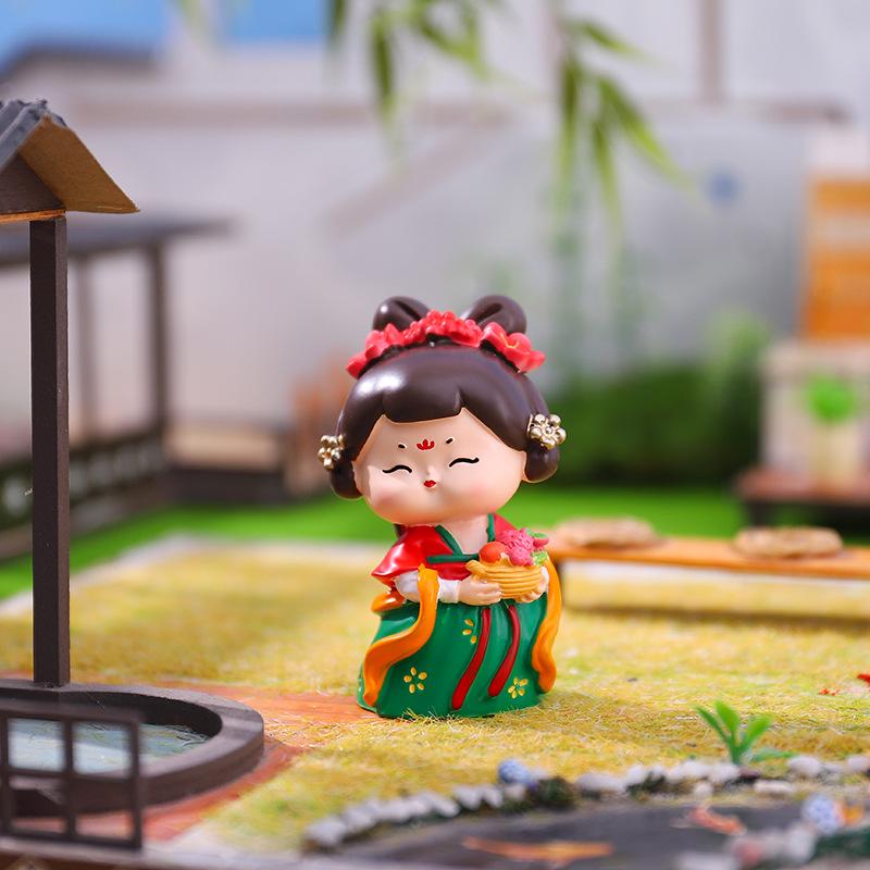 Şarap Dolabı ve Oturma Odası İçin Yaratıcı Retro Prenses Figür Dekorasyonu