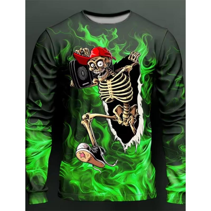 

Cross Wings Pattern T-Shirt for Men Jesus Christ 3D Printed T Shirts Autumn Casual Long Sleeves Oversized Round Neck Tops Tees 6XL